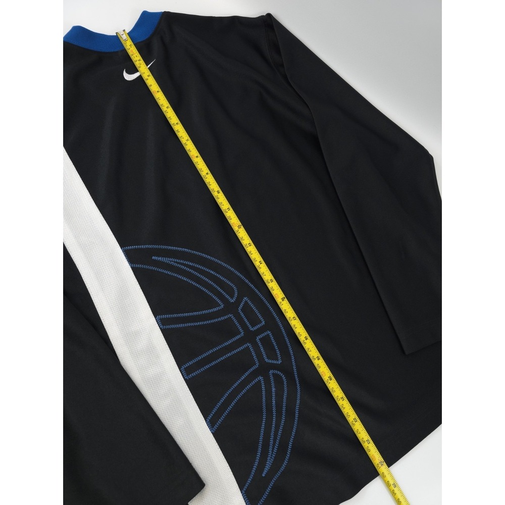 Nike Youth Large LS Basketball Blue Black shirt - Picture 6 of 6